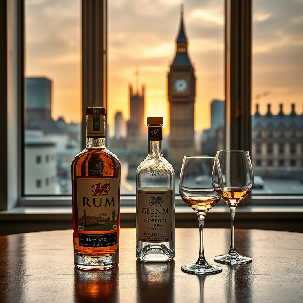 Welsh rum and gin from Newport unveiled at London event
